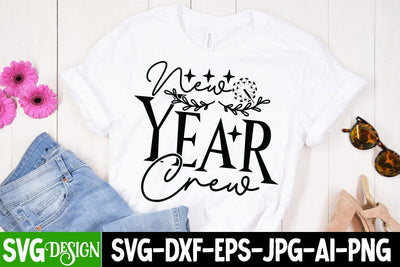 New Year Crew SVG Cut File SVG BlackCatsMedia 