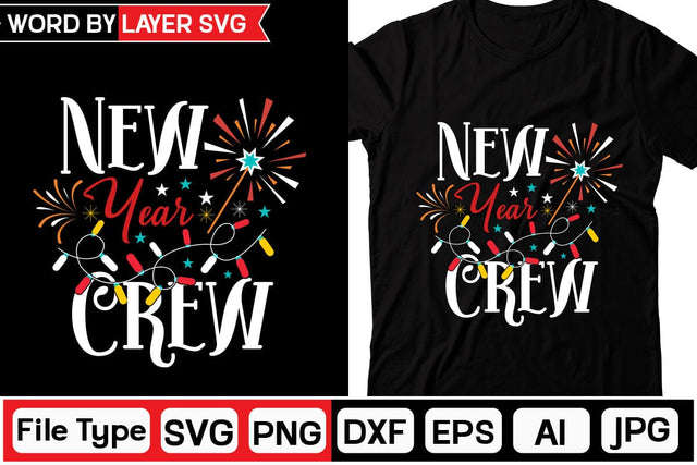 New Year Crew SVG Cut File SVG DesignPlante 503 