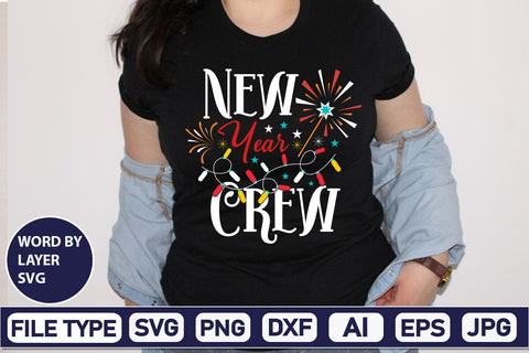 New Year Crew SVG Cut File SVG DesignPlante 503 