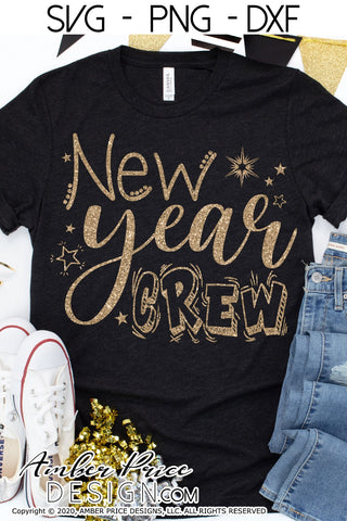 New Year Crew SVG | Cute New Years Eve SVG PNG DXF | Fun NYE Shirt SVG | New Year 2022 SVGs | Amber Price Design SVG Amber Price Design 