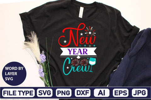 New Year Crew SVG Design SVGs,Quotes and Sayings,Food & Drink,On Sale, Print & Cut SVG DesignPlante 503 