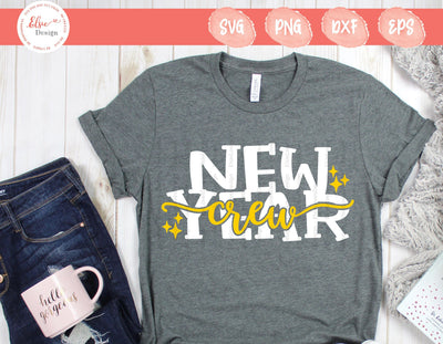 New Year Crew - SVG, PNG, DXF, EPS SVG Elsie Loves Design 