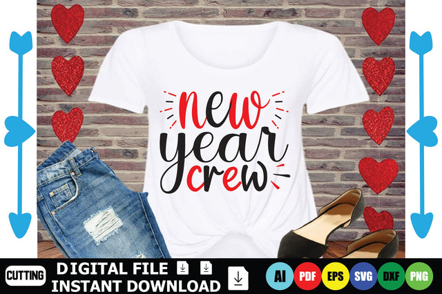 New Year Crew SVG Shahin alam 