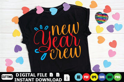 New Year Crew SVG Shahin alam 