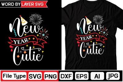 New Year Cutie SVG Cut File SVG DesignPlante 503 