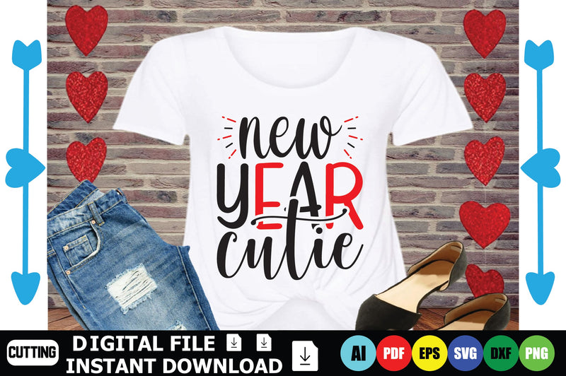 New Year Cutie SVG Shahin alam 