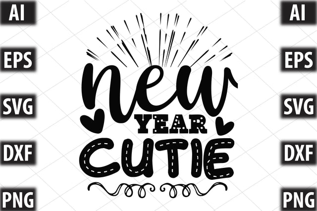 new year cutie SVG SVGista 
