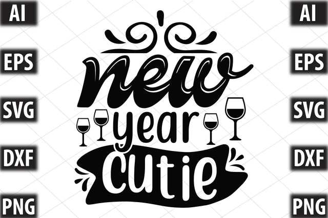 new year cutie SVG SVGista 