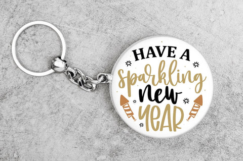 New Year Keychain Svg bundle SVG Regulrcrative 