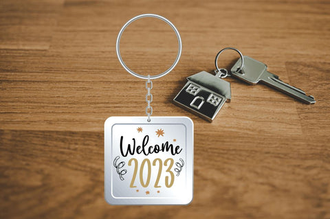New Year Keychain Svg bundle SVG Regulrcrative 