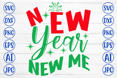 New Year New Me SVG Cut File SVG Syaman 