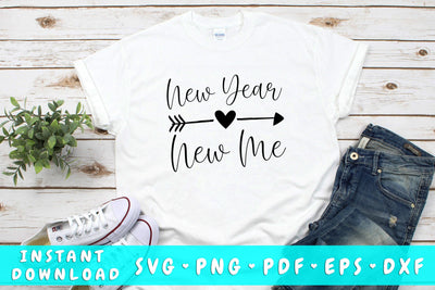 New Year New Me SVG SVG HappyDesignStudio 