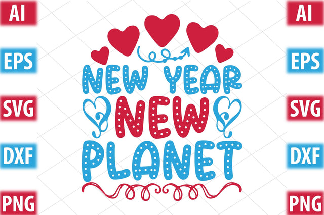 new year new planet SVG SVGista 