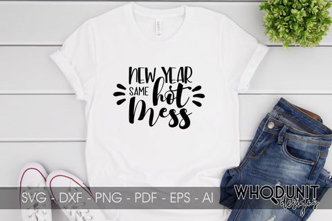 New Year Resolution SVG| New Year Same Me|New Year cut file SVG Whodunit Designs 