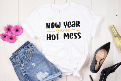 New Year Same Hot Mess SVG Cut File SVG dapiyupi store 