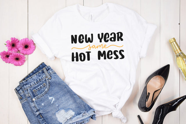 New Year Same Hot Mess SVG Cut File SVG dapiyupi store 