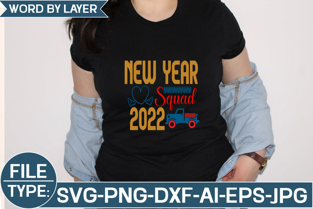 New Year Squad 2022 SVG Cut File SVG Studio Innate 