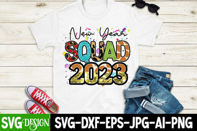 New Year Squad 2023 Sublimation Design , New Year Squad 2023 PNG , Happy New Year Sublimation PNG , Happy new Year Subliamtion Sublimation BlackCatsMedia 