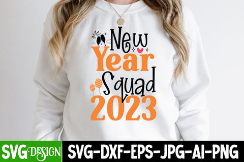 New Year Squad 2023 SVG Cut File , New Year SVG Cut File SVG BlackCatsMedia 