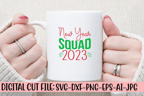 New Year Squad 2023 SVG Cut File SVG Syaman 