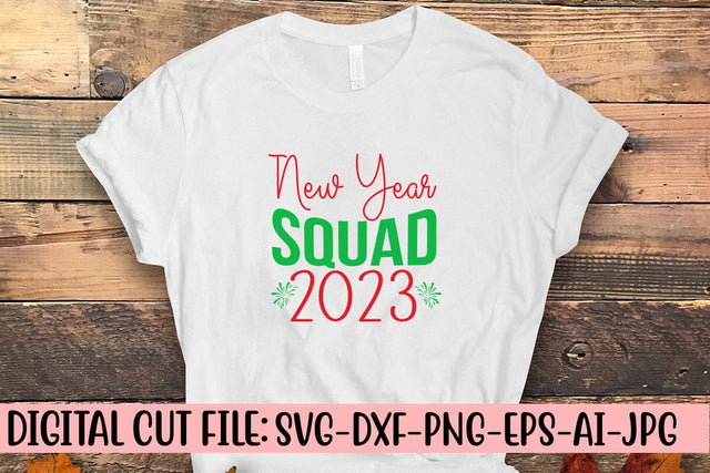 New Year Squad 2023 SVG Cut File SVG Syaman 
