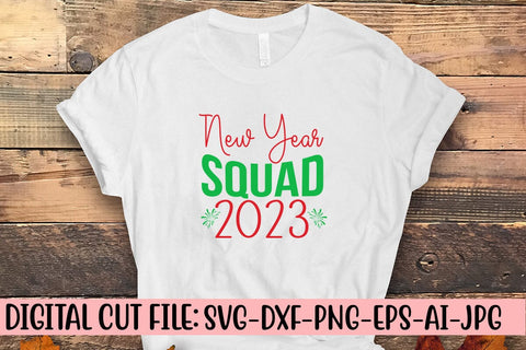 New Year Squad 2023 SVG Cut File SVG Syaman 