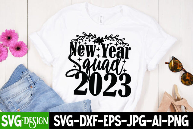 New Year Squad 2023 SVG Cute File SVG BlackCatsMedia 