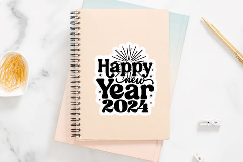 New Year Stickers Bundle, 2024 new year stickers png bundle Sublimation Regulrcrative 