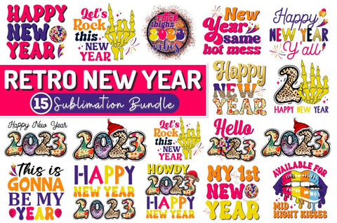 New Year Sublimation Bundle Sublimation Regulrcrative 