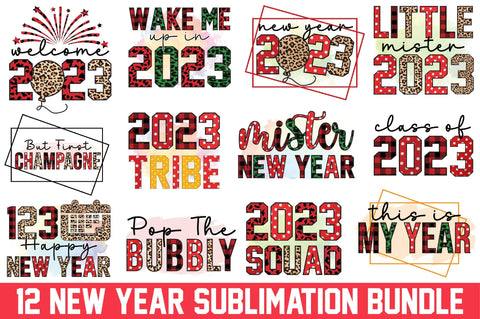 New Year Sublimation Bundle Sublimation SVGista 