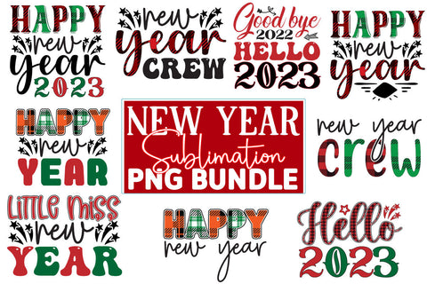 New Year Sublimation Bundle SVG CraftingStudio 
