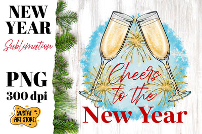 New Year sublimation. Cheers to the New Year Sublimation Yustaf Art Store 