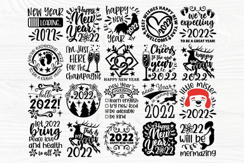 New Year SVG Bundle, 2022 Svg, New Years Eve Shirt SVG TonisArtStudio 