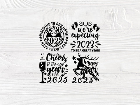 New Year SVG Bundle, 2023 Svg Sayings, New Years Eve Svg, Png Sublimation, Cut Files For Cricut, Silhouette Dxf SVG TonisArtStudio 