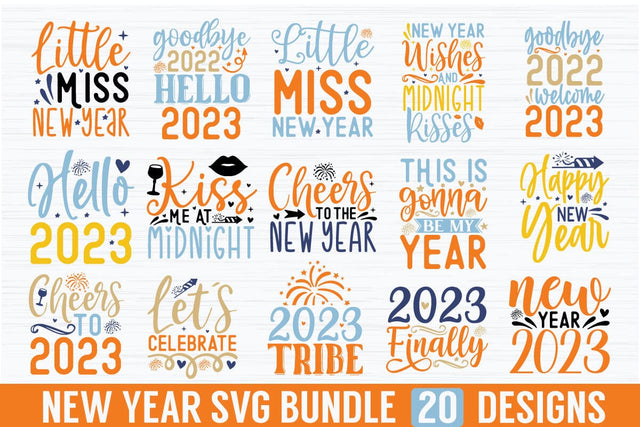 New year SVG Bundle SVG akazaddesign 