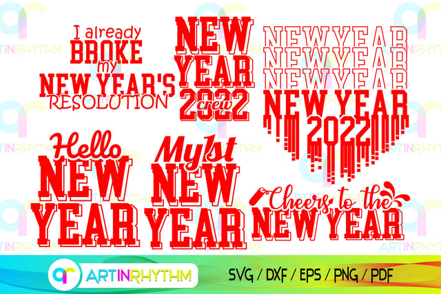 New year svg bundle SVG Artinrhythm shop 