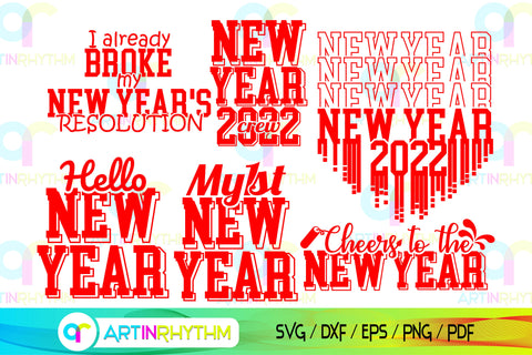 New year svg bundle SVG Artinrhythm shop 