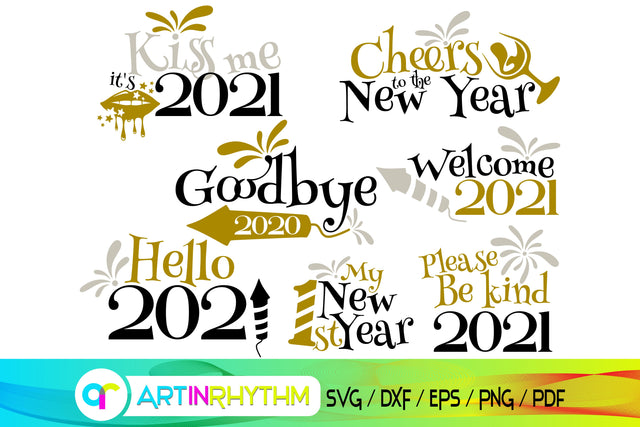 new year svg bundle SVG Artinrhythm shop 