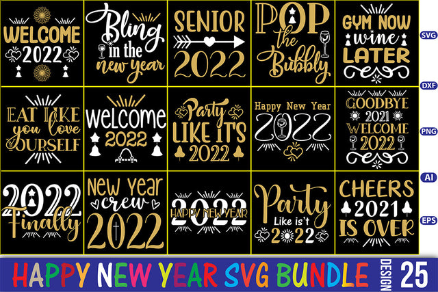 New Year SVG Bundle SVG orpitasn 