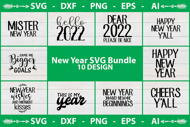 New Year SVG Bundle SVG shah alam 