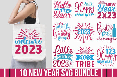 New Year SVG Bundle SVG SVGista 