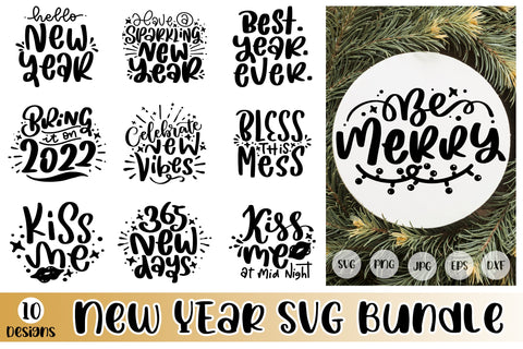 New Year SVG Bundle Vol 4 SVG dapiyupi store 