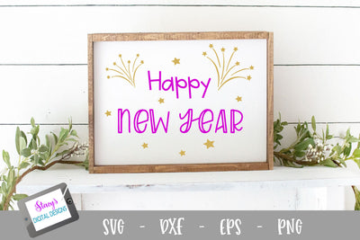New Year SVG - Happy New Year Cut File SVG Stacy's Digital Designs 