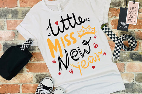 New Year SVG Little Miss New Year Quotes SVG dapiyupi store 
