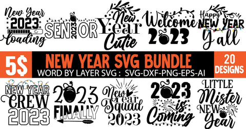 New Year T-Shirt Design Bundle , New Year T-Shirt Design Bundle , New Year T-Shirt Design PNG , New yEar SVG Bundle Quotes , New Year SVG Bundle Cut File,Happy New Year SVG Bundle , New Year Vintage SVG Bundle SVG BlackCatsMedia 