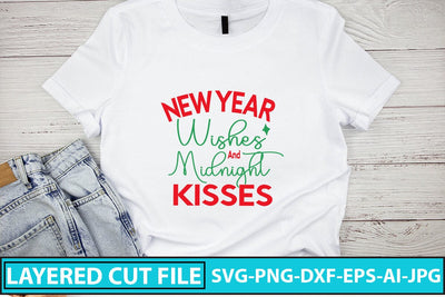 New Year Wishes and Midnight Kisses SVG Cut File SVG Syaman 