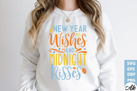 New year wishes and midnight kisses SVG SVG akazaddesign 