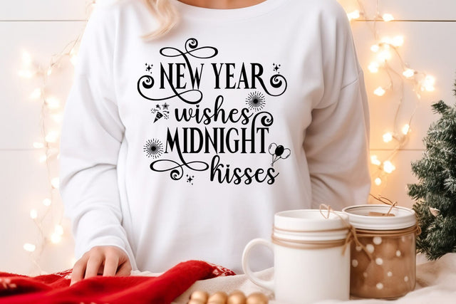 New Year Wishes I Happy New Year 2024 SVG I New Year Quotes 2024 SVG SVG Happy Printables Club 