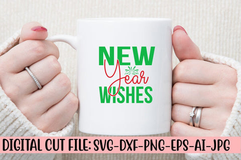 New Year Wishes SVG Cut File SVG Syaman 