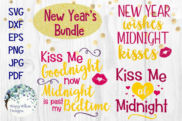 New Year's Bundle SVG Wispy Willow Designs